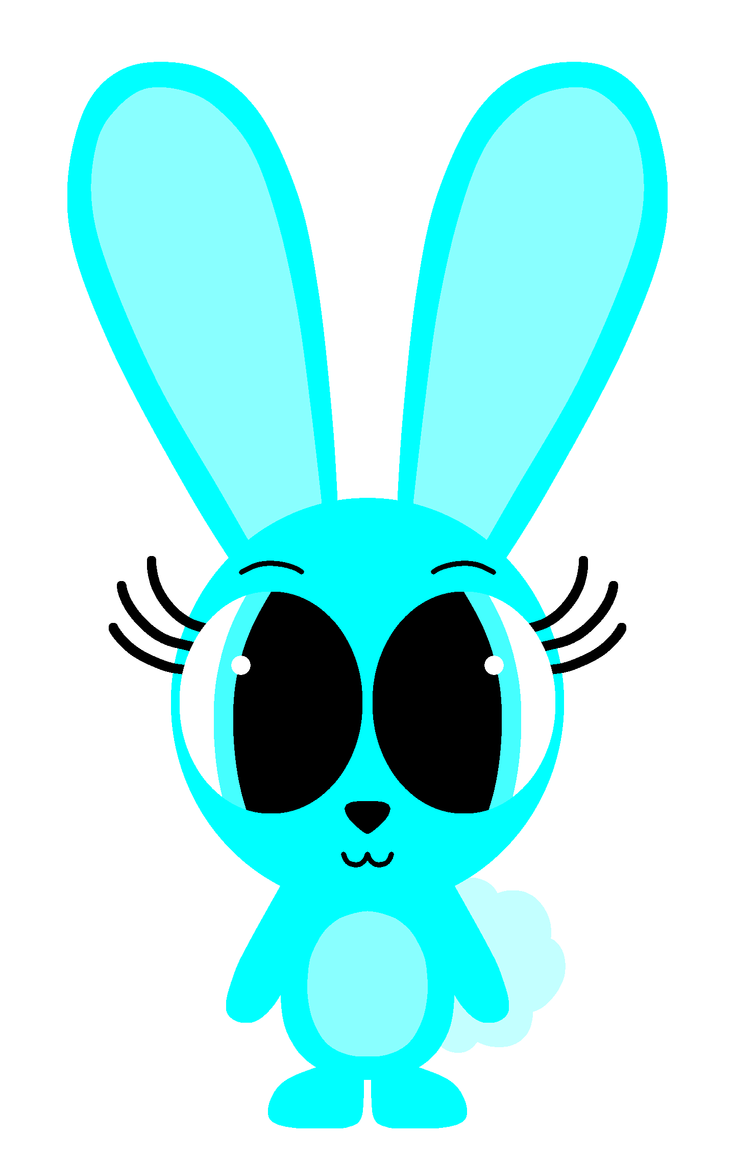Cyan Blue Rabbit Cyan Bunny by olivia902839283 on DeviantArt