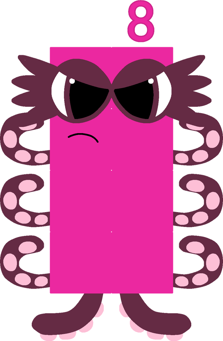 Angry Numberblock 8 by OliviaFanXD on DeviantArt