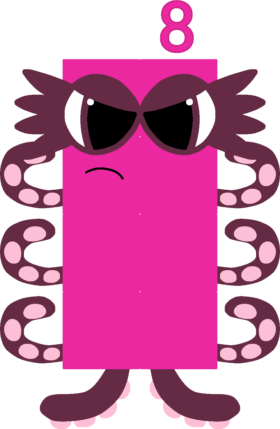 Numberblocks Rage Angry Numberblock 8 by OliviaFanXD on DeviantArt