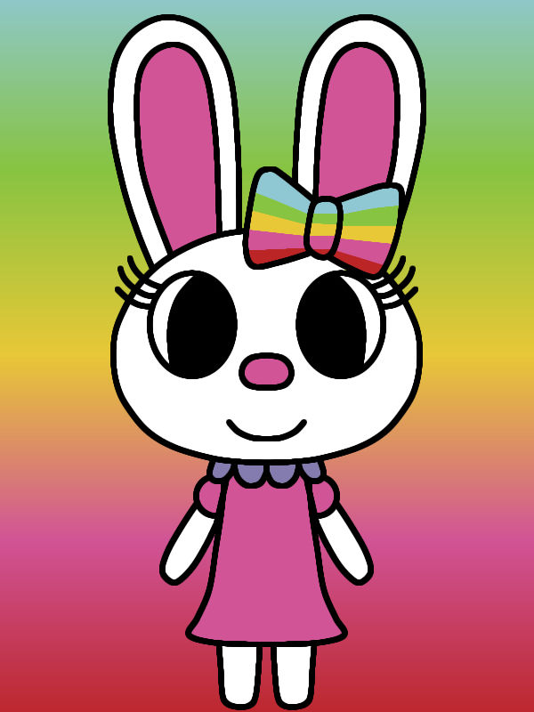 Rosey Rabbit And Ribbit Rosie Rabbit in Animal Crossing Style by OliviaFanXD on DeviantArt