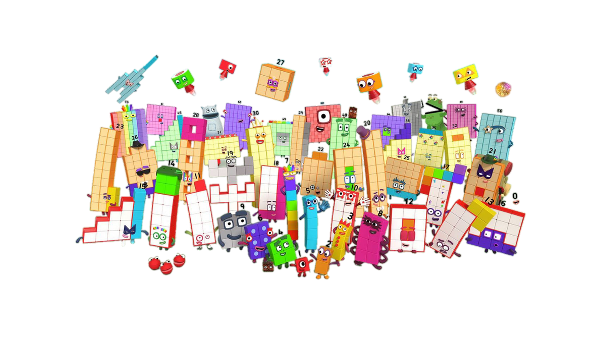 Numberblocks 1-100 - PNG by OliviaFanXD on DeviantArt