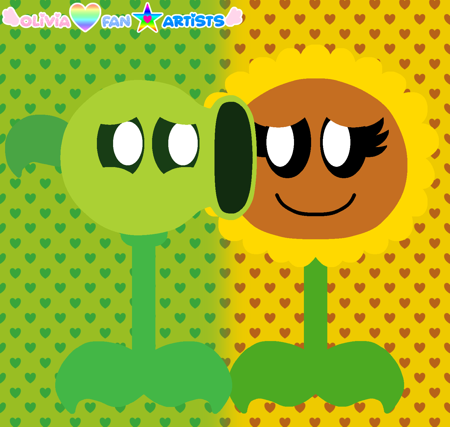 Peashooter X Sunflower By OliviaFanXD On DeviantArt peashooter-x-sunflower-by-oliviafanxd-on-deviantart