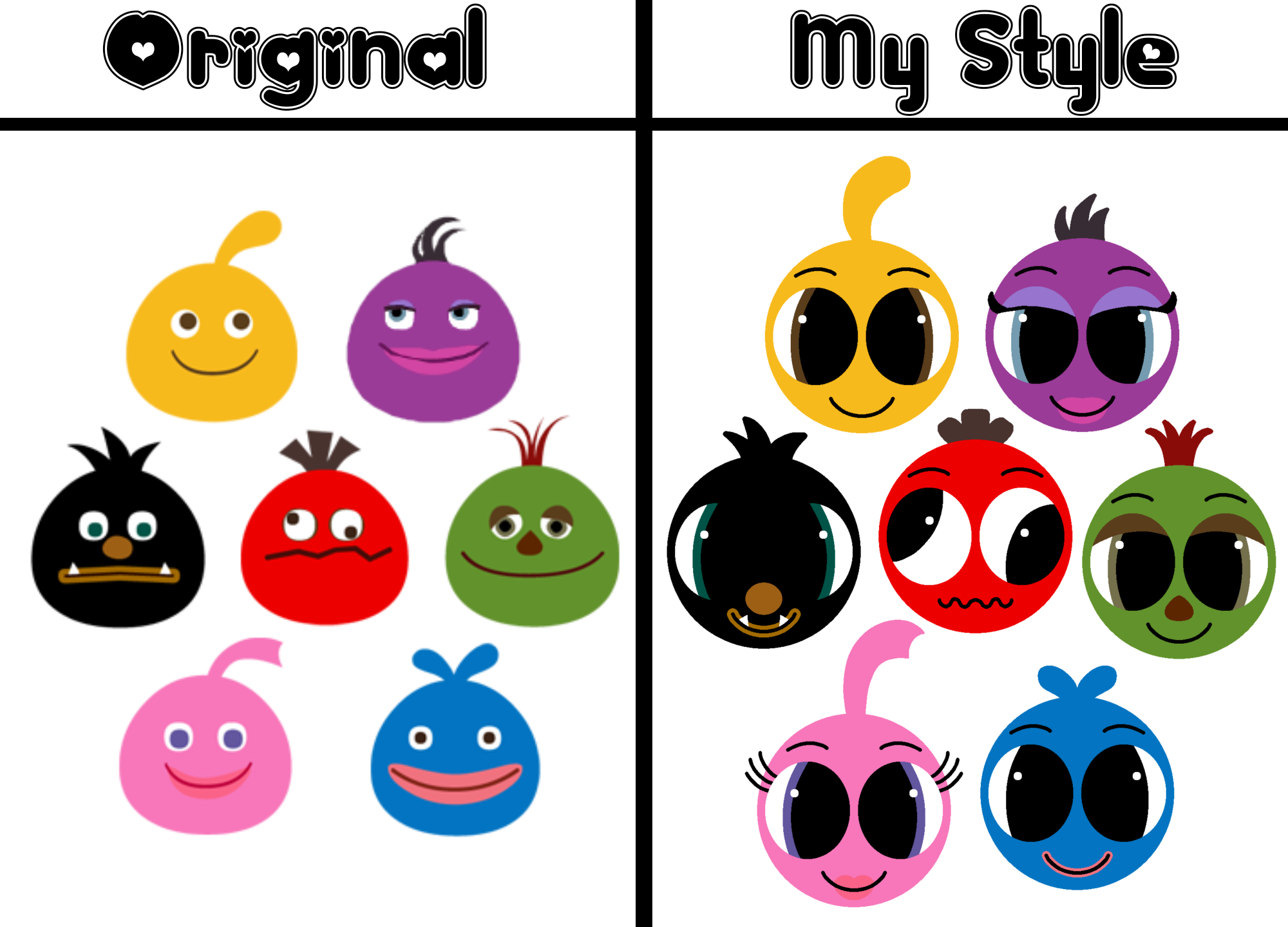 LocoRoco Original VS My Style by OliviaFanXD on DeviantArt