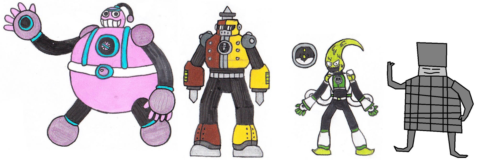 3 MM11 NetNavi + One Non-NetNavi by ATOMEFan198345 on DeviantArt