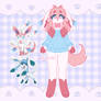 Sylveon x Glaceon fusion!