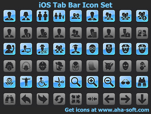 iOS Tab Bar Icon Set