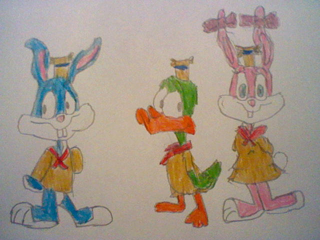 Bean Scout Rabbits Tiny Toons as Bean Scouts by nintendolover2010 on DeviantArt