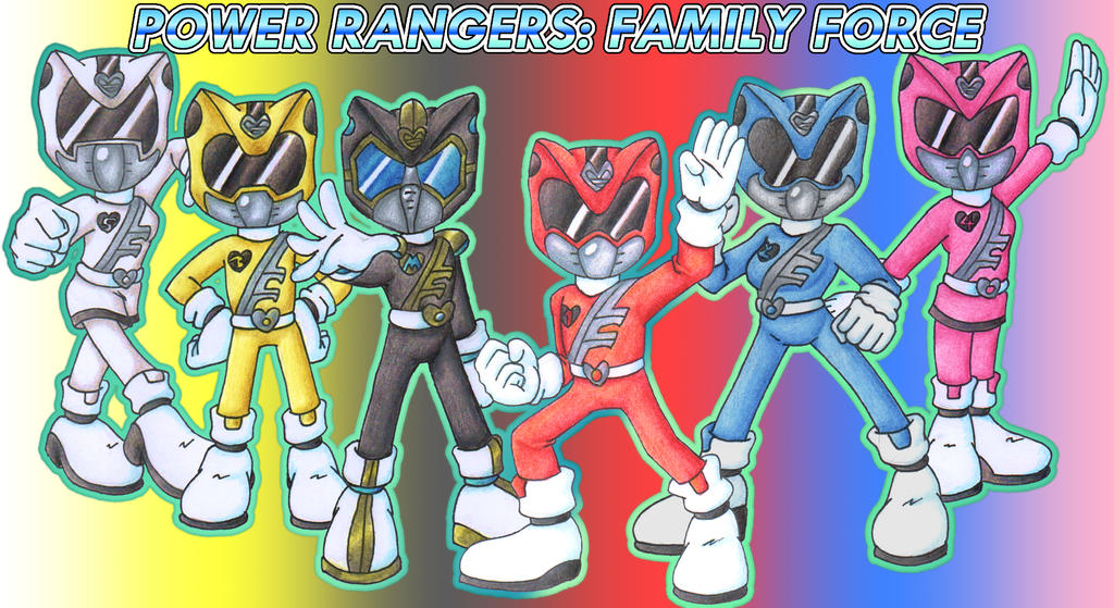 Power Rangers Family Force Assemble! by NekoEmerald on DeviantArt
