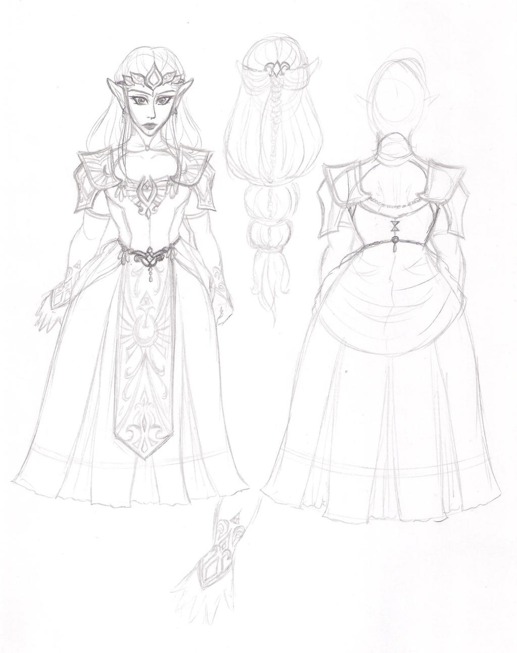 Princess Zelda au dress design