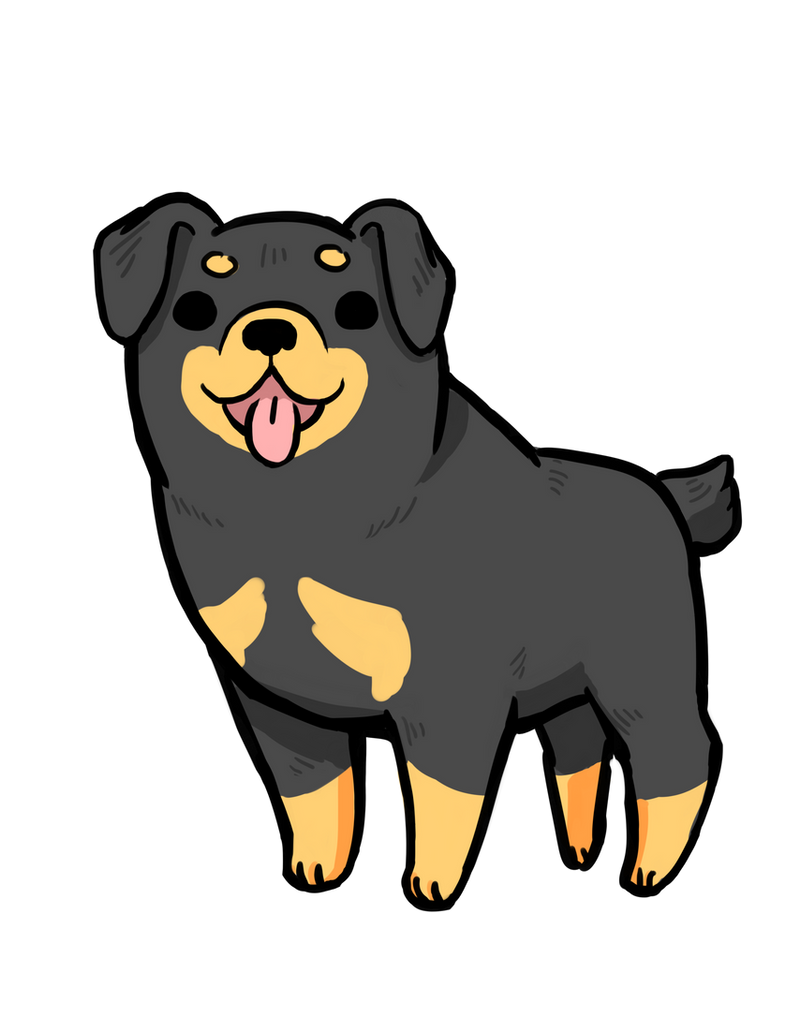 Dotwork Rottweiler Rottweiler Design by dragondoggo on DeviantArt