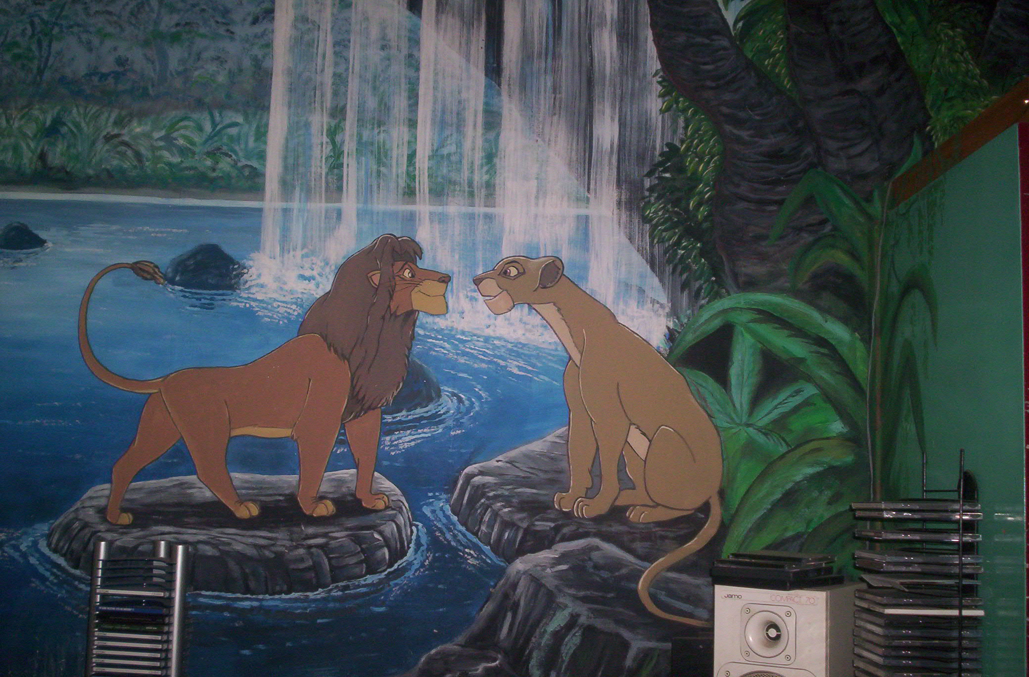 Large Lion King Wall Painting