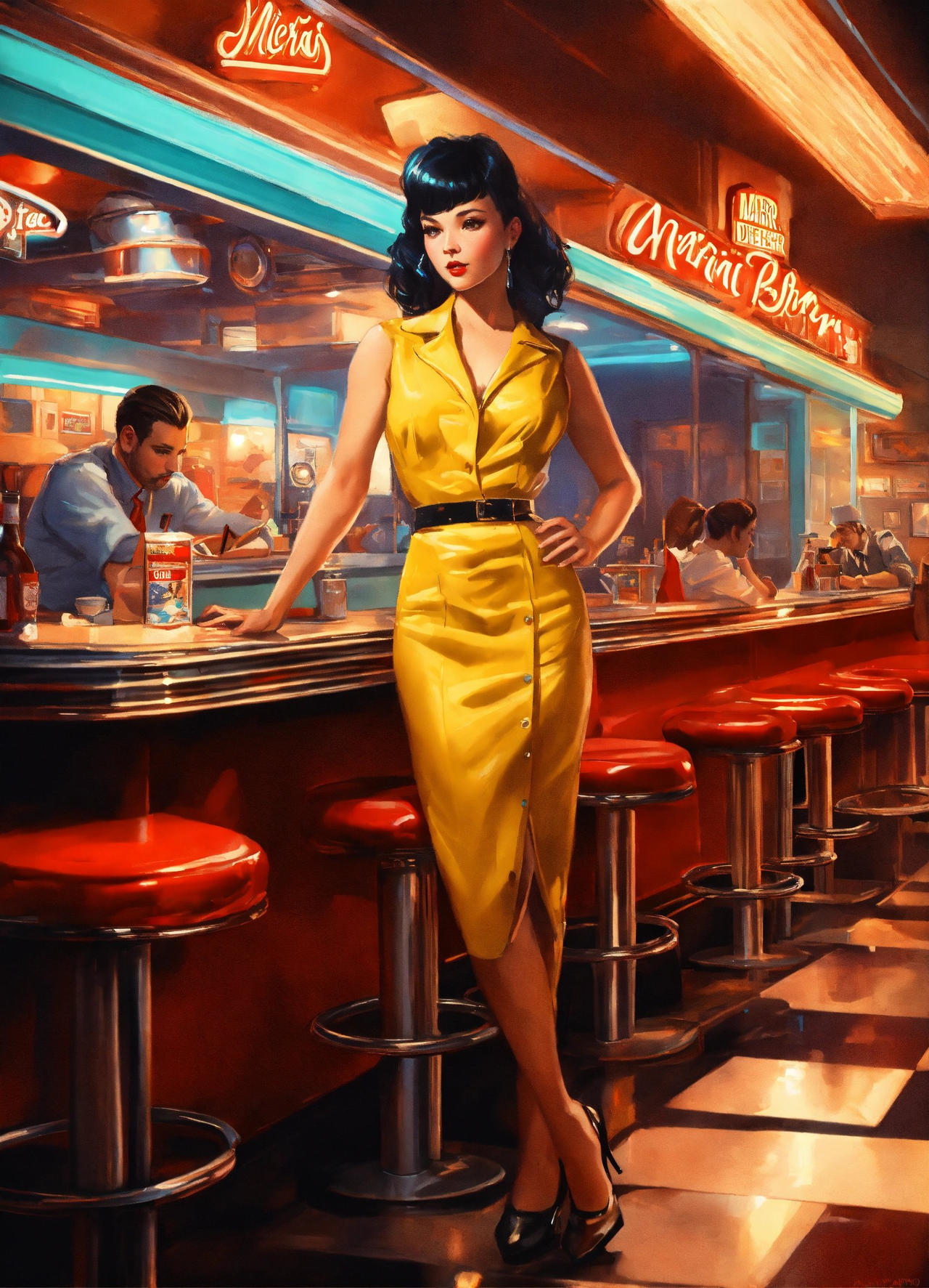 Pin-Up Illustration PinUp Pin Up #0045 by ART-DEPO on DeviantArt