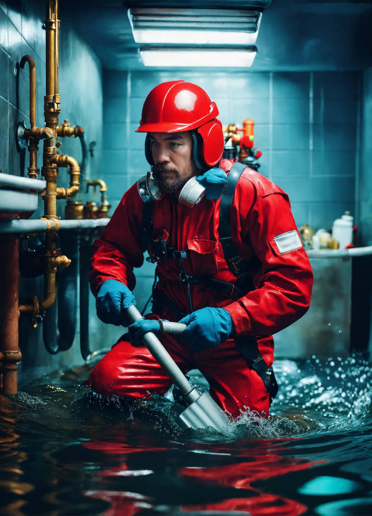 Contemplative Plumber Plumber in the Bathroom 004 by ART-DEPO on DeviantArt