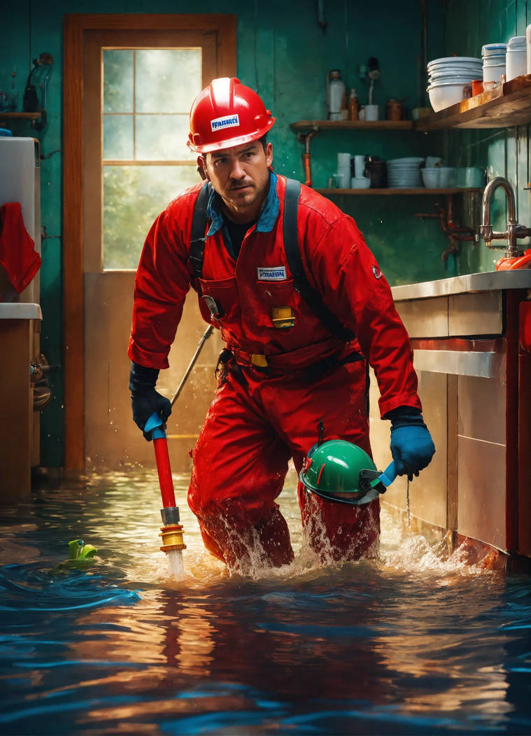 Contemplative Plumber Plumber in the Bathroom 006 by ART-DEPO on DeviantArt