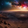 Black Deep Space Stars And Planets Sky Sci Fi 052