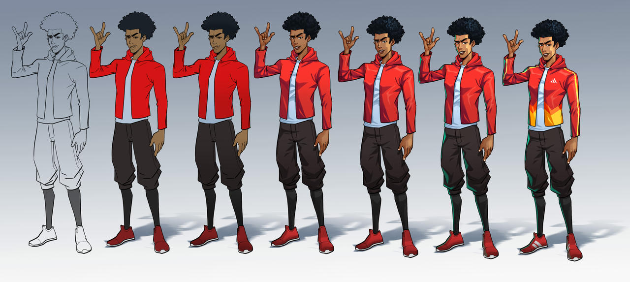 Character Concept design process by thiennh2 on DeviantArt