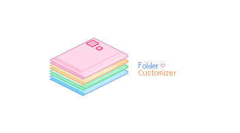Pastel Pixel Folder Customizers [4-Pack]