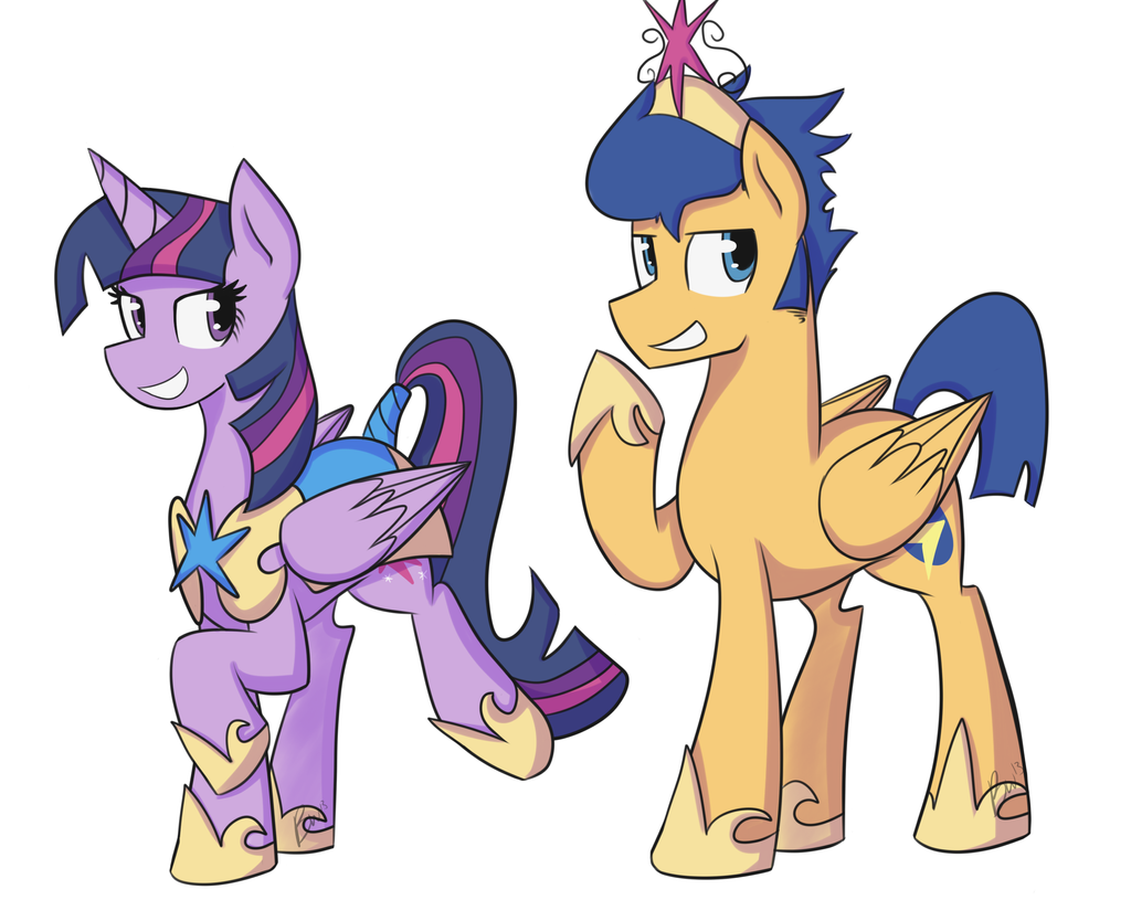 Sparkly Flash Twilight Sparkle and Flash Sentry by BlacksWhites on DeviantArt