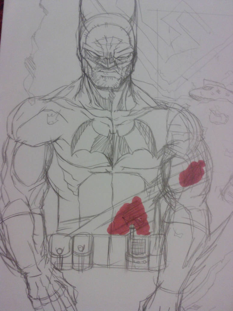 Batman Wounded by Sawate on DeviantArt