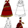 1870's Bustle Dress Design