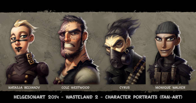 Wasteland 2 Characters Color