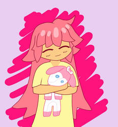 Sylvianna with a Sylveon