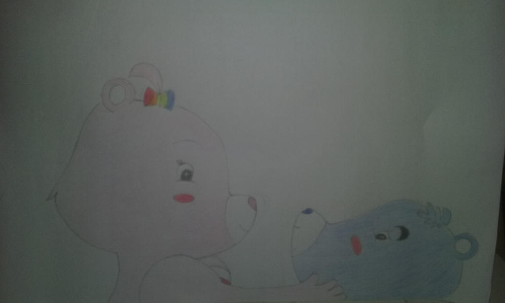 Cheer Bear x Grumpy Bear look to the eyes by AraleNorimaki2016 on ...