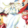 Chun-li, Ryu and Bison