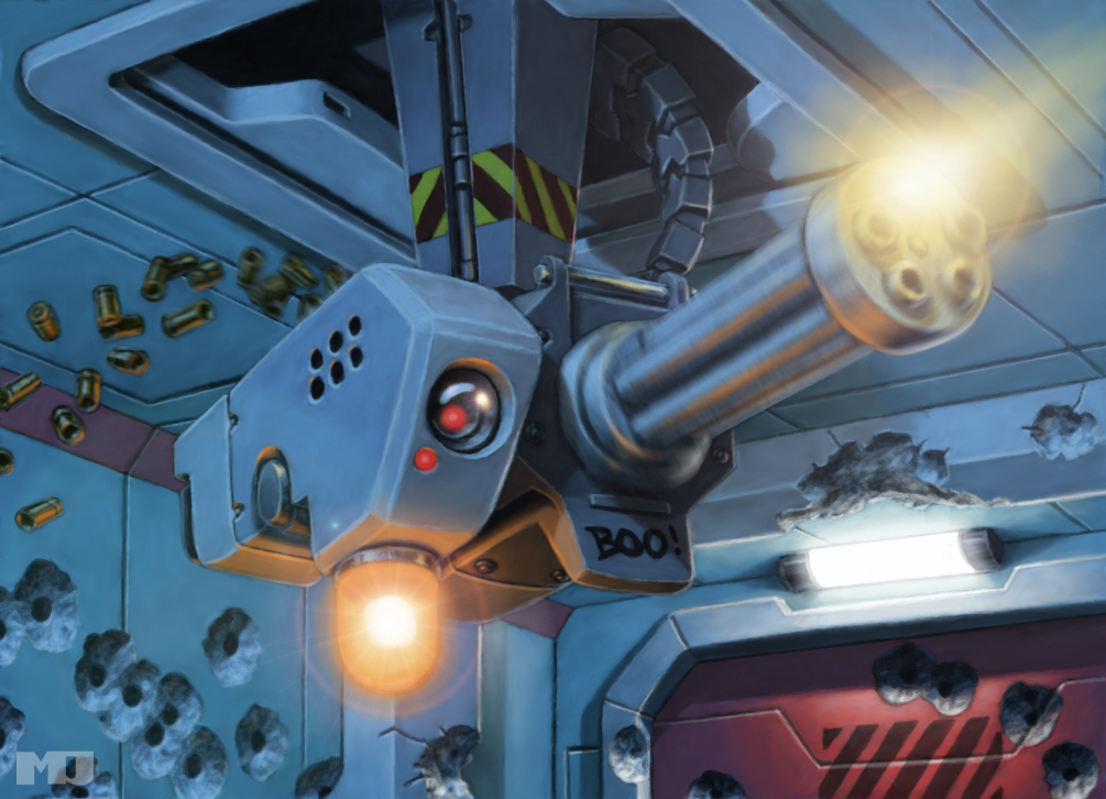 Shadowrun Card - Sentry Gun by SteamPoweredMikeJ on DeviantArt