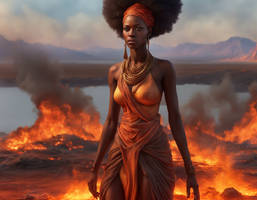 Mafdet the Executioner at the Lake of Fire