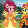 Sunset and Gloriosa: Defenders of Everfree