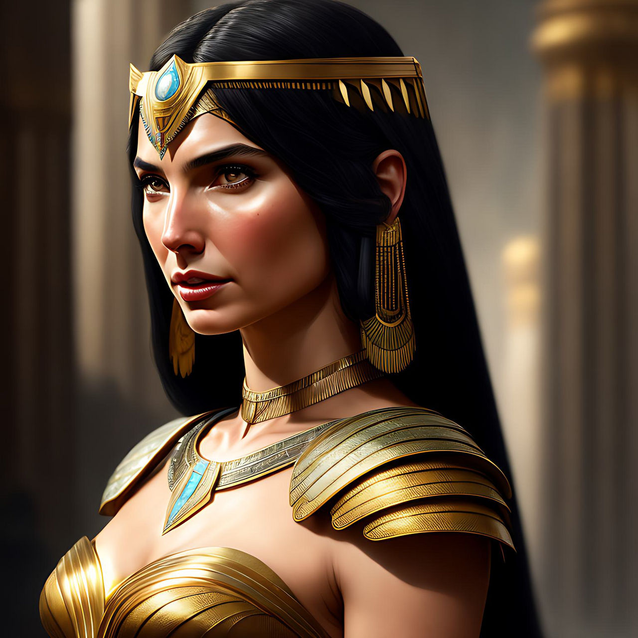 Gal Gadot as Queen Cleopatra VII by TheMexicanPunisher on DeviantArt