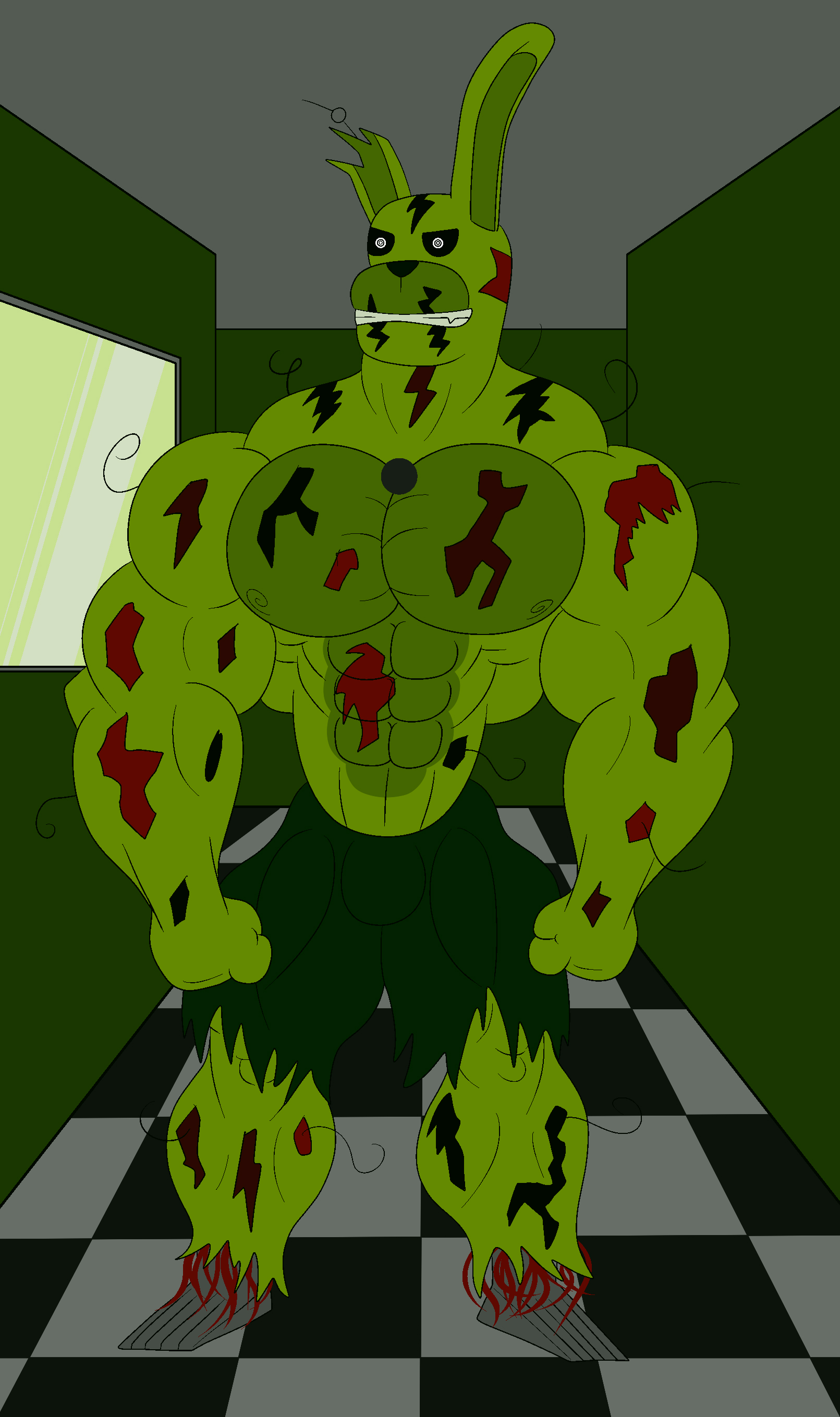 Corrupted Springtrap Springtrap from FNAF 3 by 2riversalvevold on DeviantArt