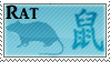 Chinese Astrology Rat Stamp by Loki-Dokie