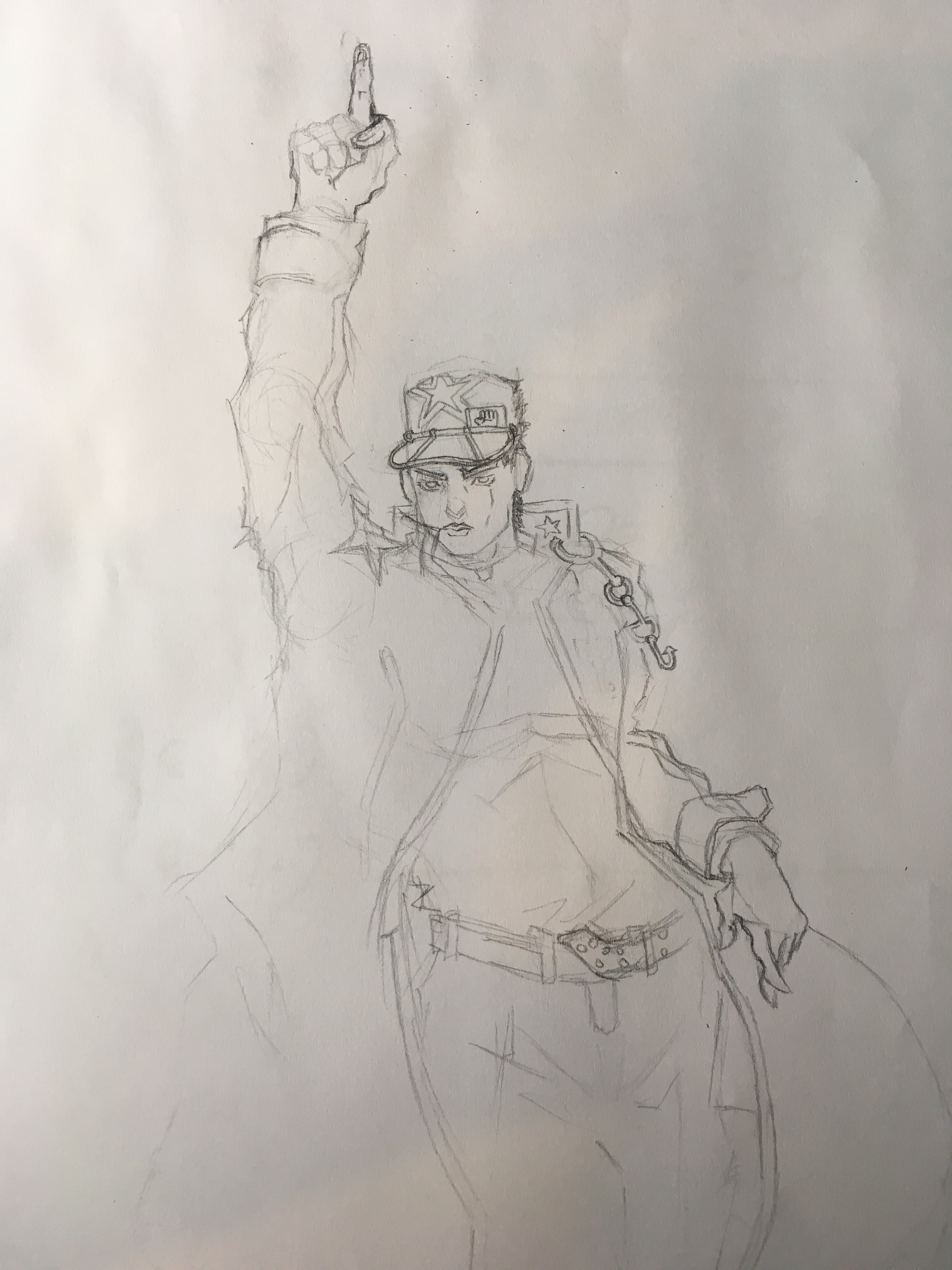 How to Draw Jotaro Kujo from Jojo Part 6 