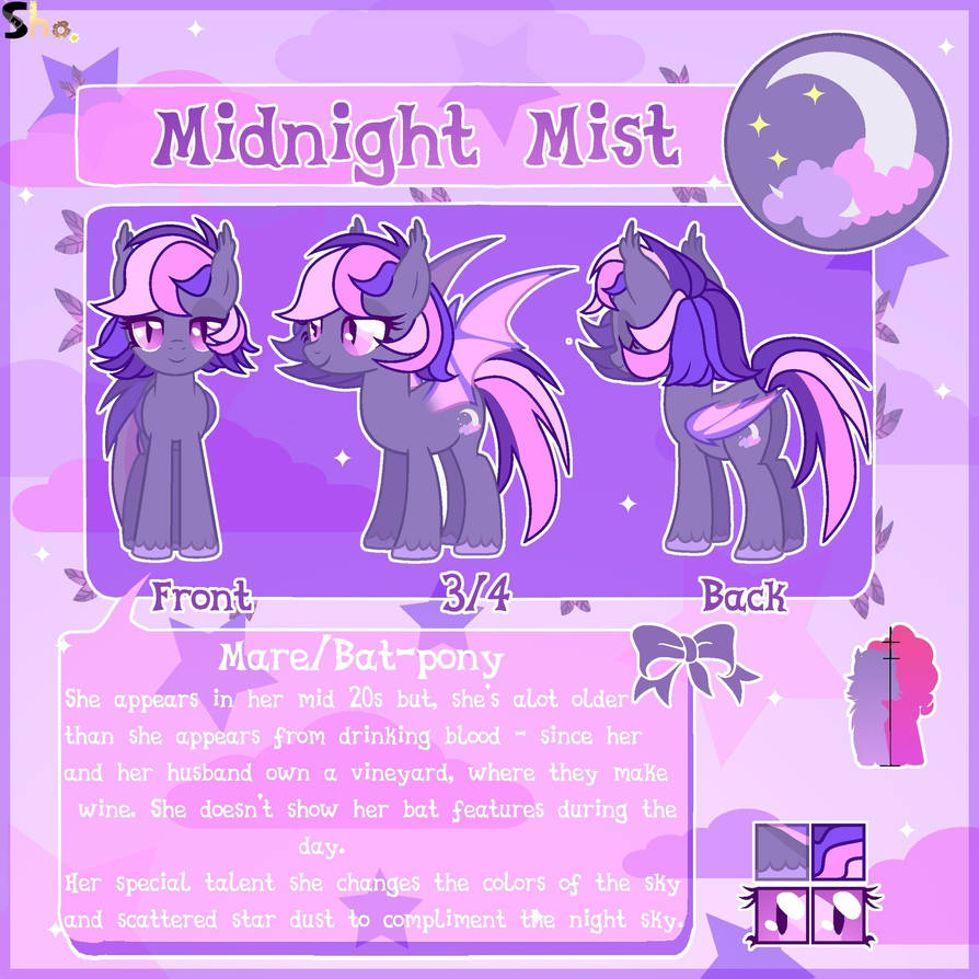 Reference Sheet: Midnight Mist by Shorinatori on DeviantArt