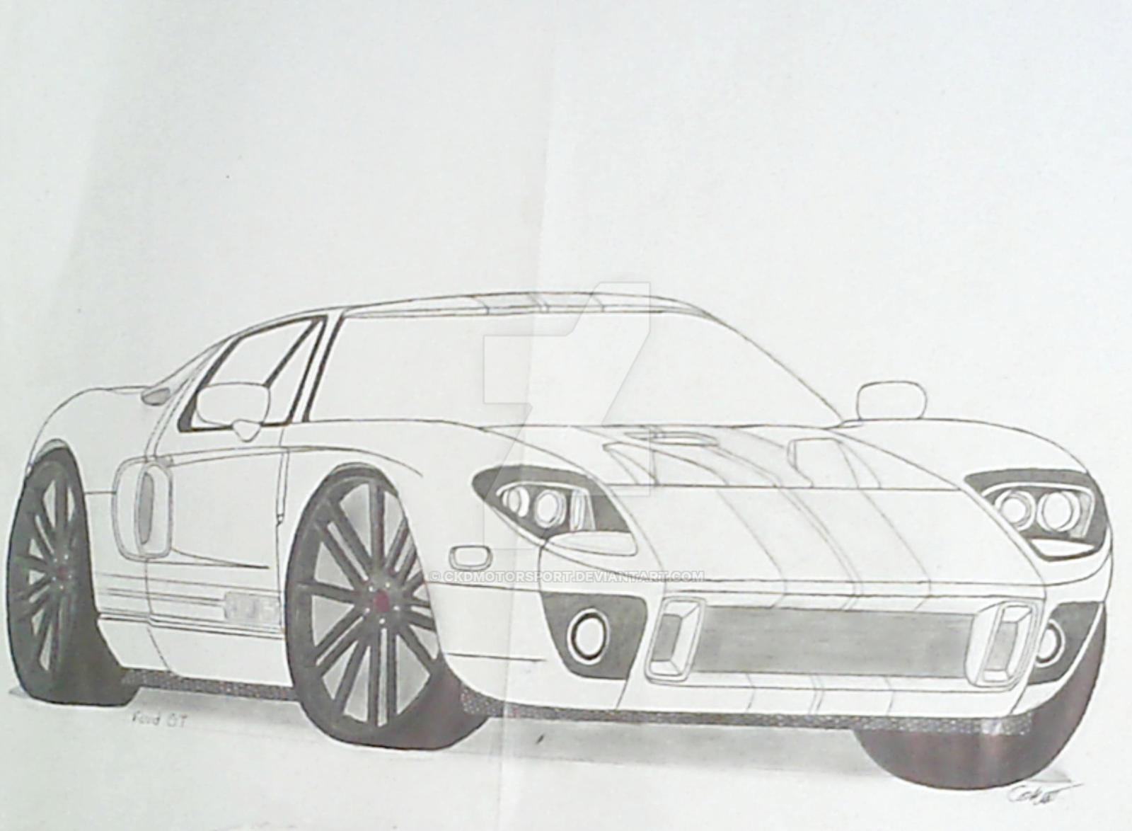 Ford Gt R Drawing Ford GT by CKDMotorsport on DeviantArt