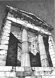 Perspective Greece Delphi by Dominczak