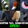 JILLCOSTUMES Custom Tail Commissions are OPEN!