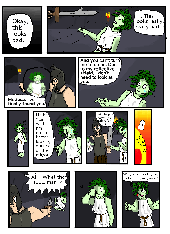 Ladon and Medusa, Page 1