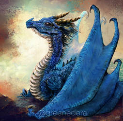 Dragon - Royal blue