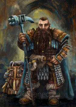 Farin the cleric dwarf - Echoes of Krynn