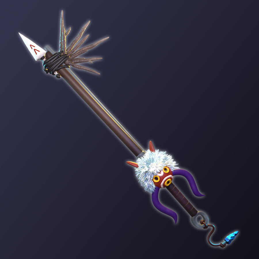 Princess Mononoke Keyblade - The God Slayer by EarthGundam on DeviantArt