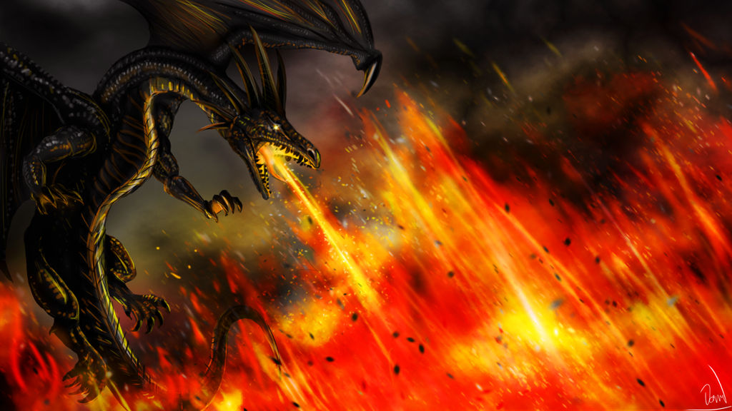 Dragon Fire - Wallpaper by Efirende on DeviantArt