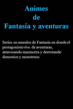 Animes de Fantasia