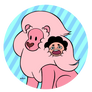 Lion and Steven (button)