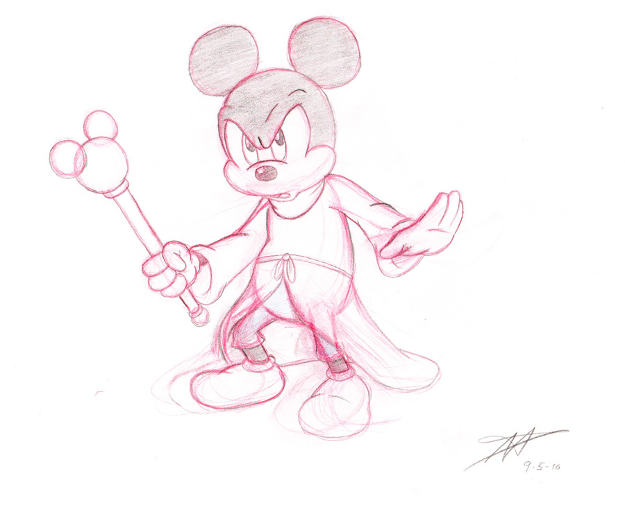 Mickey and his Scepter