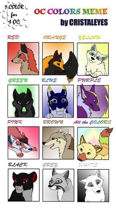OC COLORS MEME by Cristaleyes on DeviantArt