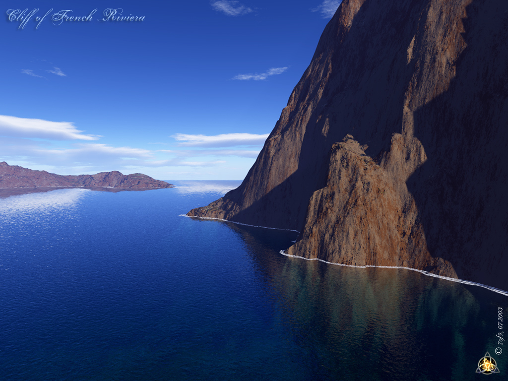 Cliff in French Riviera