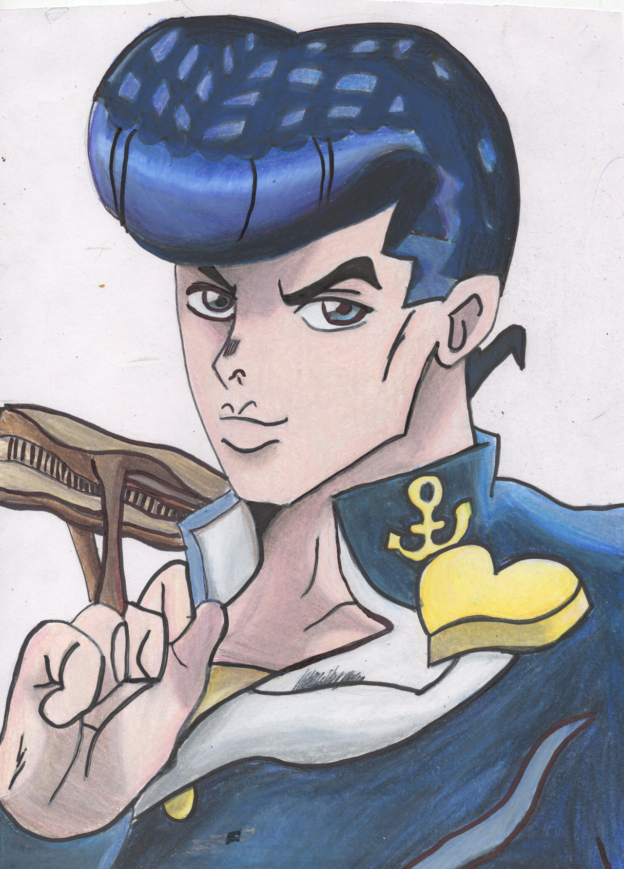 Josuke Higashikata draw with prismacolors by me by stemenCZF on DeviantArt